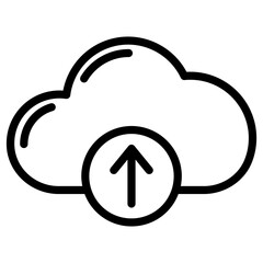 Sticker - cloud upload icon