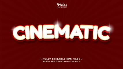 Wall Mural - cinematic text effect editable eps cc
