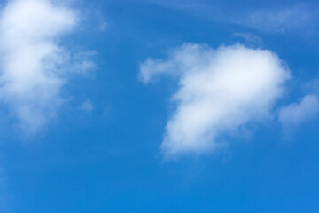 Wall Mural - Blue sky with clouds close up. Nature background.