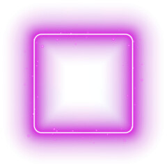 Wall Mural - Purple Neon Square