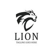 Lion logo design template. Vector illustration