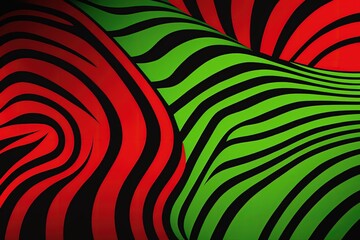 Poster - Graphics based on a vibrant zebra skin pattern. Generative AI