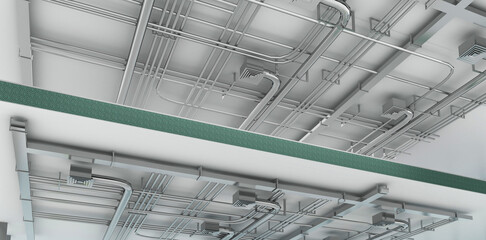 ventilation system on the ceiling