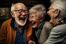 Grandparents Having A Laugh Together-Ai Generated Image