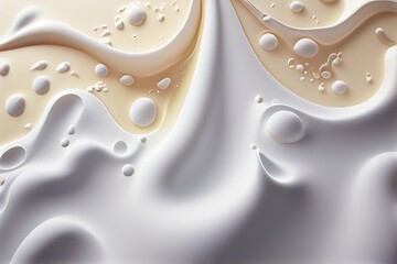 Milk Texture Background. Generative AI