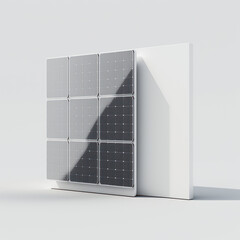 Wall Mural - solar panel. ui ux simple web design. generative ai