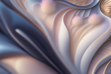 Wall Mural - Generative AI: Abstract Background with  Wave and Bright colors