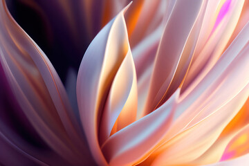 Wall Mural - Generative AI: Abstract Background with  Wave and Bright colors