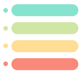 Wall Mural - List menu infographic