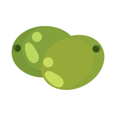 Wall Mural - green olives icon