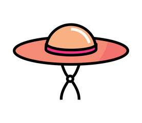 Sticker - female hat icon