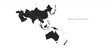Asia map. Map of Asia Pacific. Oceania map. High quality vector countries map of South pacific and asia. 