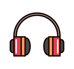 Wall Mural - headphones music icon