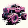 Pink Monster Truck
