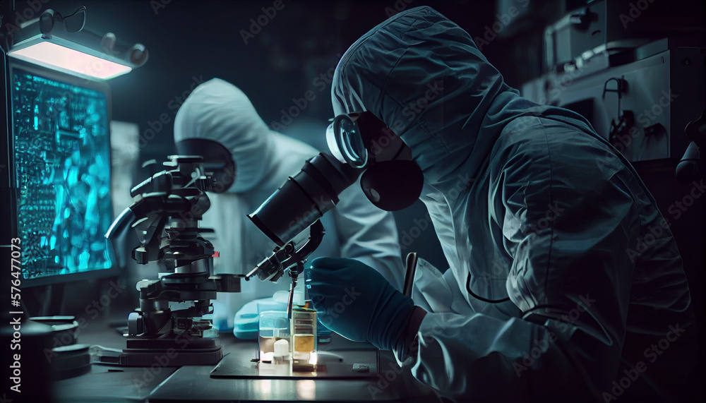 biology science laboratory at work Stock Illustration | Adobe Stock