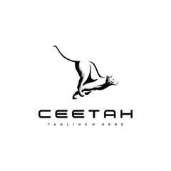 Sticker - cheetah logo running attack design inspiration