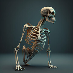 bones, skeleton, skull, made with generative ai