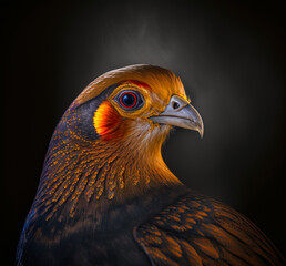 Sticker - Close up of beautiful golden pheasant