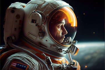 Wall Mural - World Astronaut Day April 12 realistic