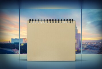 Wall Mural - Blank office Calendar or Planner on desk