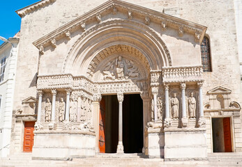 Wall Mural - The Romanesque gate of St Trophime Cathedral, Arles, France