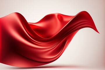 elegant fashion flying satin silk cloth design for product display. illustration