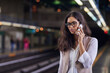 © Arnell K./peopleimages.com - Staying connected on the commute. Cropped shot of a young attractive woman on a call and using the train to commute.
