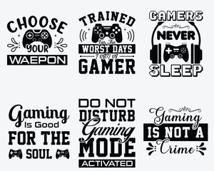 Wall Mural - Gaming svg typography design and gamer svg design, svg, gaming svg cut files, svg, design, gaming typography, eps.