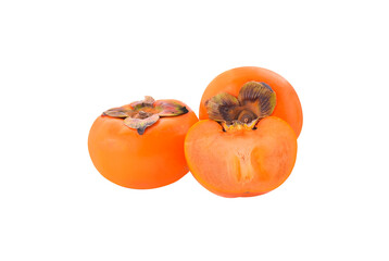 Poster - Ripe persimmons isolated on transparent png