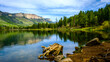 © Cavan Images - Scenic landscape of Haviland Lake during sunny weather, Durango, Colorado, USA