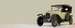 The Citroen Type A Torpedo car model that was produced from June 1919 to December 1921 in Paris. It was the very first Citroen car ever made. Illustration with copy space.