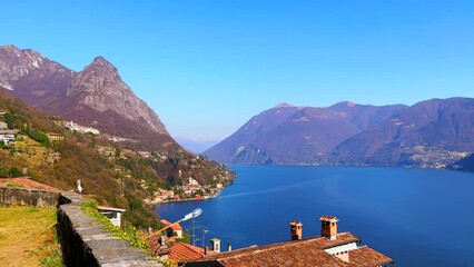 Poster - Lake Lugano and Monte dei Pizzoni from Albogasio, Valsolda, Italy