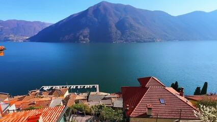 Poster - Monte Pinzernone and Lake Lugano from Albogasio Superiore, Valsolda, Italy