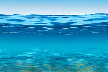  Blue water surface. water background