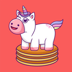 Poster - Cute unicorn illustration, cute and fun