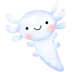  Cute Axolotl, axolotl illustration, sea salamander, sea life, marine life