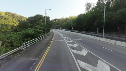 Wall Mural - the Hiram Highway in Sai kung District , hk Feb 22 2022