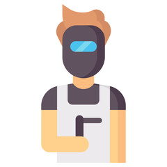 welder avatar flat icon