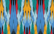 © S_Chanjai246 - Ethnic abstract ikat art. Fabric Morocco, geometric ethnic pattern seamless  color oriental. Background, Design for fabric, curtain, carpet, wallpaper, clothing, wrapping, Batik, vector illustration