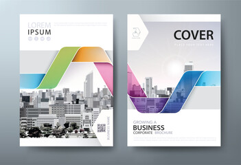 Annual report brochure flyer design template vector, Leaflet, presentation book cover templates, layout in A4 size