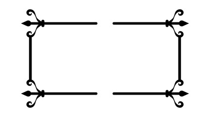 art border rectangle frame
