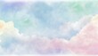 colorful watercolor splashart explosion texture background wallpaper illustration clouds created with generative ai technology