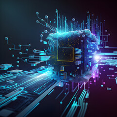  Data transfer technology illustration