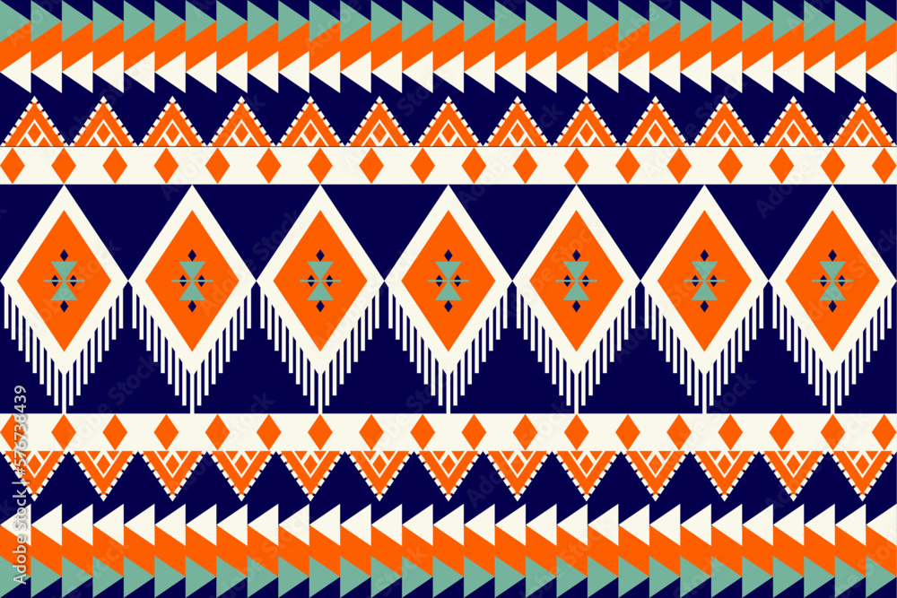 Geometric tribal ornament Navajo ethnic seamless pattern. African ...