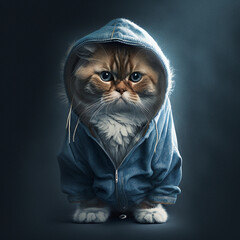 Poster - Cat in hoodies