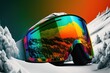 Colorful ski mask background, generative ai