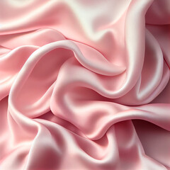 Pink silk texture elegant background. Generative AI.