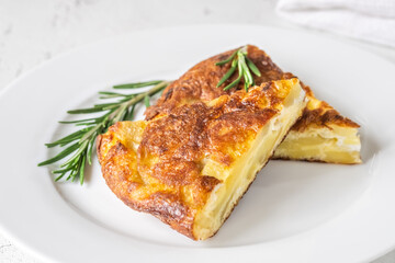 Wall Mural - Spanish tortilla omelette