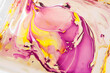 canvas print picture - Muster rosa aus Lack auf wasser