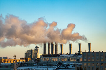 smoke from a factory